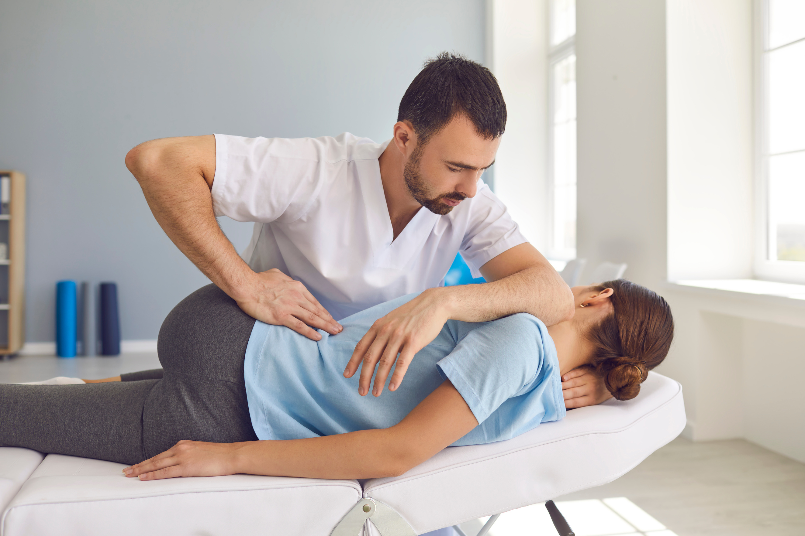 Sesión de terapia manual